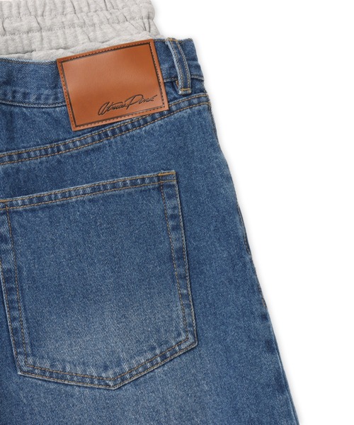 atmos pink(アトモスピンク)の「atmos pink Layered Denim Half Pants / アトモス ピンク レイヤード デニム ハーフ パンツ(その他パンツ・レディース・ブルー/ブラック/ベージュ・S/M)」の14枚目の写真
