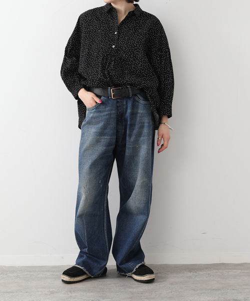 JOURNAL STANDARD LUXE(ジャーナルスタンダード ラックス)の「ドットプリントプルオーバーブラウス(シャツ/ブラウス・レディース・ブラック・FREE)」の3枚目の写真