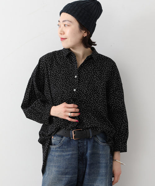 JOURNAL STANDARD LUXE(ジャーナルスタンダード ラックス)の「ドットプリントプルオーバーブラウス(シャツ/ブラウス・レディース・ブラック・FREE)」の4枚目の写真