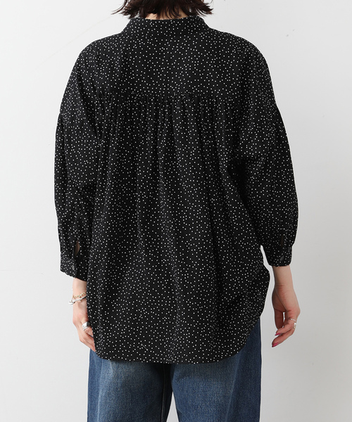 JOURNAL STANDARD LUXE(ジャーナルスタンダード ラックス)の「ドットプリントプルオーバーブラウス(シャツ/ブラウス・レディース・ブラック・FREE)」の5枚目の写真