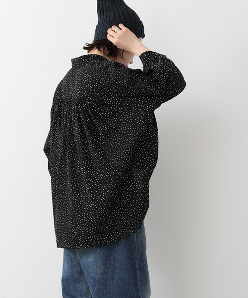 JOURNAL STANDARD LUXE(ジャーナルスタンダード ラックス)の「ドットプリントプルオーバーブラウス(シャツ/ブラウス・レディース・ブラック・FREE)」の6枚目の写真