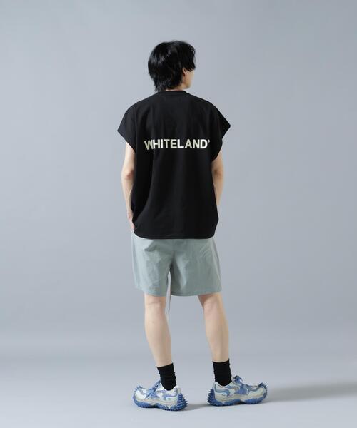 WHITELAND（ホワイトランド）の「【WEB&DEPOT限定】WHITELAND/ホワイトランド/LOGO NOSLEEVES（Tシャツ/カットソー・メンズ・ベージュ/ブラック/グレー・M/L/S）」の7枚目の写真