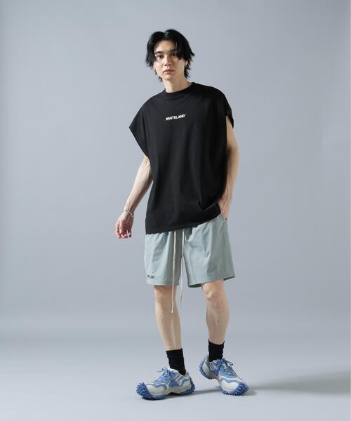 WHITELAND（ホワイトランド）の「【WEB&DEPOT限定】WHITELAND/ホワイトランド/LOGO NOSLEEVES（Tシャツ/カットソー・メンズ・ベージュ/ブラック/グレー・M/L/S）」の8枚目の写真