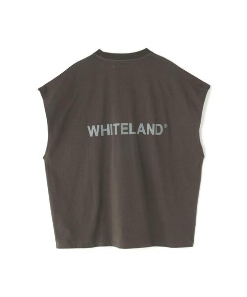 WHITELAND（ホワイトランド）の「【WEB&DEPOT限定】WHITELAND/ホワイトランド/LOGO NOSLEEVES（Tシャツ/カットソー・メンズ・ベージュ/ブラック/グレー・M/L/S）」の12枚目の写真