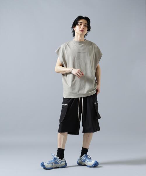 WHITELAND（ホワイトランド）の「【WEB&DEPOT限定】WHITELAND/ホワイトランド/LOGO NOSLEEVES（Tシャツ/カットソー・メンズ・ベージュ/ブラック/グレー・M/L/S）」の16枚目の写真