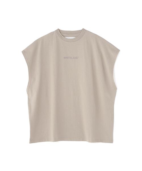 WHITELAND（ホワイトランド）の「【WEB&DEPOT限定】WHITELAND/ホワイトランド/LOGO NOSLEEVES（Tシャツ/カットソー・メンズ・ベージュ/ブラック/グレー・M/L/S）」の17枚目の写真