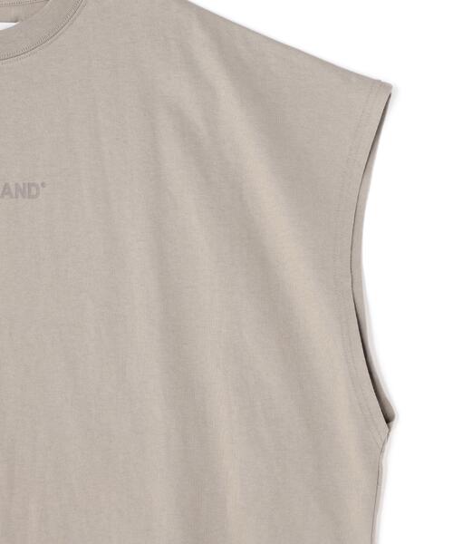 WHITELAND（ホワイトランド）の「【WEB&DEPOT限定】WHITELAND/ホワイトランド/LOGO NOSLEEVES（Tシャツ/カットソー・メンズ・ベージュ/ブラック/グレー・M/L/S）」の20枚目の写真