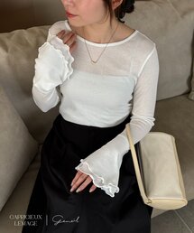 CAPRICIEUX LE'MAGE | 【LE'MAGE×gemeilコラボ】ティアードスリーブロンT(Tシャツ/カットソー)