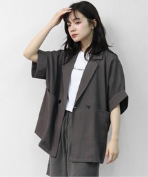 THE CELL.（ザセルドット）の「ダブルハーフジャケット　DOUBLE HALF JACKET（テーラードジャケット）」