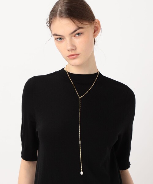 TOMORROWLAND （トゥモローランド）の「【別注】januka Chain w/Pearl ロングネックレス（ネックレス・レディース・ゴールド系その他・FREE）」の4枚目の写真