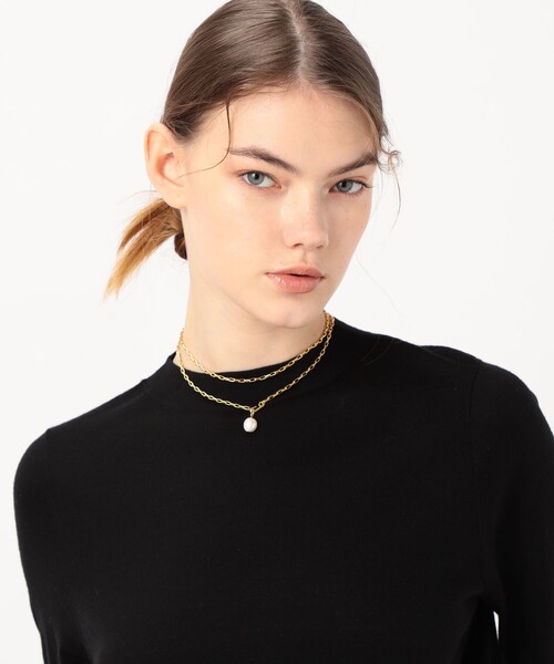 TOMORROWLAND （トゥモローランド）の「【別注】januka Chain w/Pearl ロングネックレス（ネックレス・レディース・ゴールド系その他・FREE）」の5枚目の写真