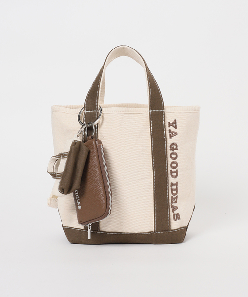 FRAMeWORK（フレームワーク）の「≪一部店舗+WEB限定 / 追加≫YA GOOD IDEAS YA BIG&MINI トート S（キャンバス）（トートバッグ・レディース・ブラウン/ブラック・FREE）」の13枚目の写真