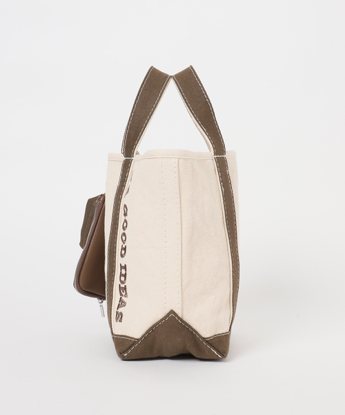 FRAMeWORK（フレームワーク）の「≪一部店舗+WEB限定 / 追加≫YA GOOD IDEAS YA BIG&MINI トート S（キャンバス）（トートバッグ・レディース・ブラウン/ブラック・FREE）」の14枚目の写真