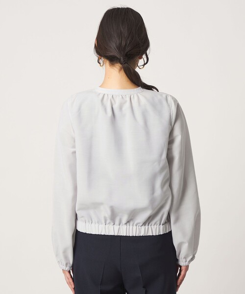 A DAY IN THE LIFE UNITED ARROWS（アデイインザライフユナイテッドアローズ）の「シアー スタンドブルゾン ‐ウォッシャブル‐＜A DAY IN THE LIFE＞（ブルゾン・レディース・ライトグレー/ダークグレー/ベージュ・FREE）」の9枚目の写真