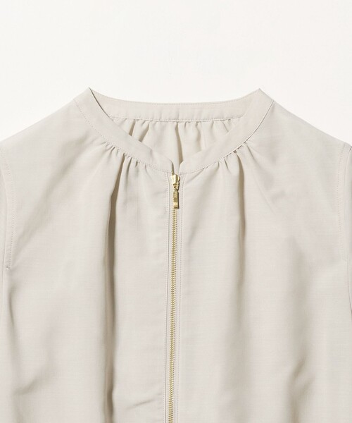 A DAY IN THE LIFE UNITED ARROWS（アデイインザライフユナイテッドアローズ）の「シアー スタンドブルゾン ‐ウォッシャブル‐＜A DAY IN THE LIFE＞（ブルゾン・レディース・ライトグレー/ダークグレー/ベージュ・FREE）」の15枚目の写真