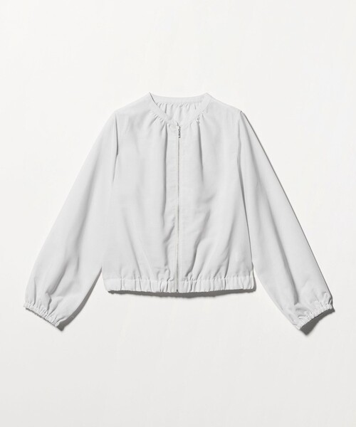 A DAY IN THE LIFE UNITED ARROWS（アデイインザライフユナイテッドアローズ）の「シアー スタンドブルゾン ‐ウォッシャブル‐＜A DAY IN THE LIFE＞（ブルゾン・レディース・ライトグレー/ダークグレー/ベージュ・FREE）」の18枚目の写真