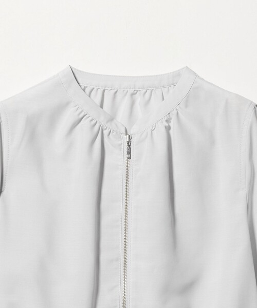 A DAY IN THE LIFE UNITED ARROWS（アデイインザライフユナイテッドアローズ）の「シアー スタンドブルゾン ‐ウォッシャブル‐＜A DAY IN THE LIFE＞（ブルゾン・レディース・ライトグレー/ダークグレー/ベージュ・FREE）」の19枚目の写真