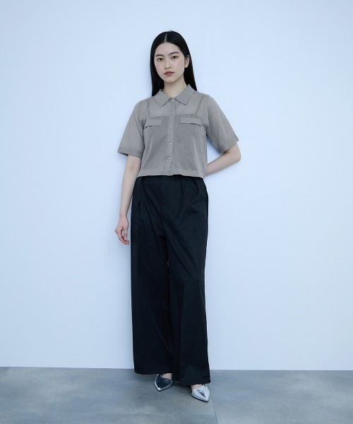 VICKY(ビッキー)の「メッシュポロラメニットカーデ(カーディガン/ボレロ・レディース・オフホワイト/ライトグレー/ブラック・M)」の12枚目の写真