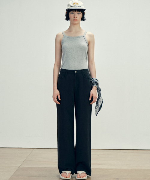 MALOUPE(マロップ)の「9130 軽量リネンカラーデニム(ブラック)(デニムパンツ・レディース・ブラック・26/28/30)」の4枚目の写真