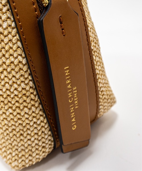 Rivel(リヴェル)の「【GIANNI CHIARINI/ジャンニキアリーニ】2WAY ストロー素材ハンドバッグ レザーハンドル かごバッグ(かごバッグ・レディース・ナチュラル・FREE)」の15枚目の写真