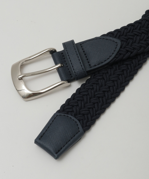 MEN'S MELROSE（メンズメルローズ）の「ゴムメッシュベルト（ベルト・メンズ・ブラック/ネイビー・9）」の3枚目の写真