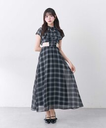 OLIVE des OLIVE | 【Belle Charme】Ribbon Neck Long Onepiece(ワンピース)
