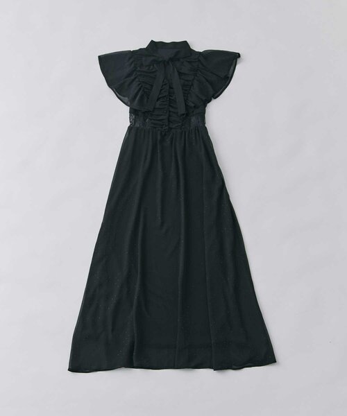 OLIVE des OLIVE（オリーブデオリーブ）の「【Belle Charme】Ribbon Neck Long Onepiece（ワンピース・レディース・ブラック/オフホワイト/チェック・SMALL/MEDIUM）」の21枚目の写真