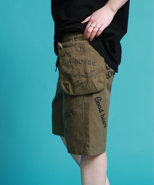 JACKROSE(ジャックローズ)の「YOIDORE 落書き ポーチバッグ ショートパンツ(その他パンツ・メンズ・インディゴブルー/カーキ・L/M)」の22枚目の写真