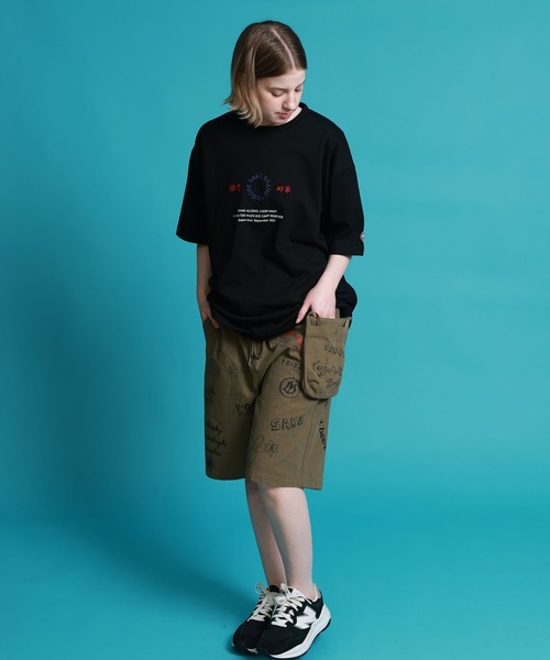 JACKROSE(ジャックローズ)の「YOIDORE 落書き ポーチバッグ ショートパンツ(その他パンツ・メンズ・インディゴブルー/カーキ・L/M)」の19枚目の写真