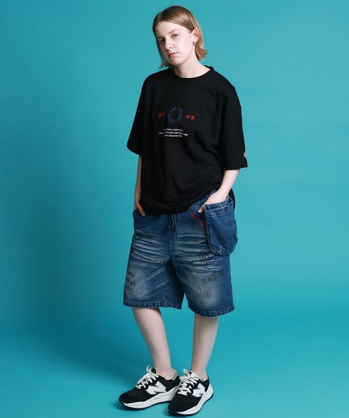 JACKROSE(ジャックローズ)の「YOIDORE 落書き ポーチバッグ ショートパンツ(その他パンツ・メンズ・インディゴブルー/カーキ・L/M)」の14枚目の写真