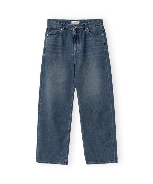 BROWNYARD(ブラウンヤード)の「5Pストレートデニム、ブルー(デニムパンツ・メンズ・その他・3/4/5/6)」の1枚目の写真