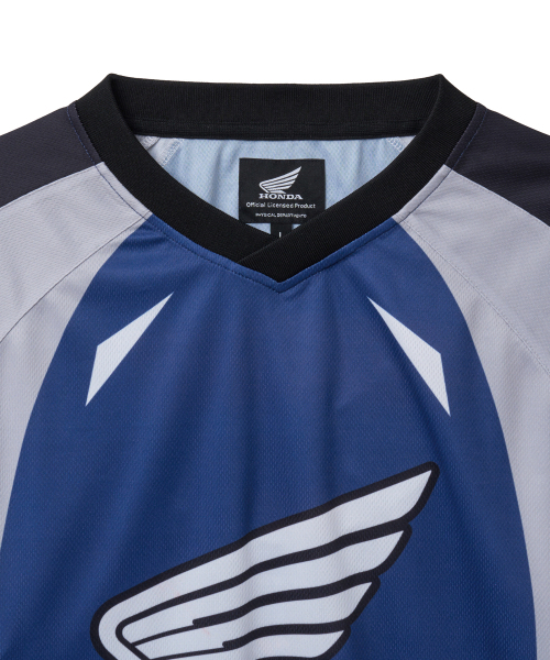 PHYPS MOTORCYCLE(フィップスモーターサイクル)の「Mesh Motorcycle Jersey Blue(Tシャツ/カットソー・レディース・その他・SMALL/MEDIUM/LARGE/X-LARGE)」の4枚目の写真