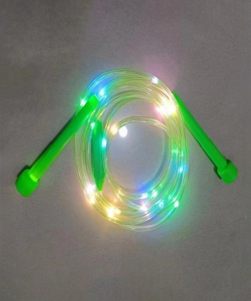 BACKYARD FAMILY（バックヤードファミリー）の「縄跳び なわとび LED 光る ライト パフォーマンス（スポーツグッズ・レディース・ブルー/オレンジ/ピンク/グリーン・FREE）」の2枚目の写真