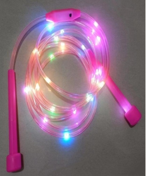 BACKYARD FAMILY（バックヤードファミリー）の「縄跳び なわとび LED 光る ライト パフォーマンス（スポーツグッズ・レディース・ブルー/オレンジ/ピンク/グリーン・FREE）」の5枚目の写真