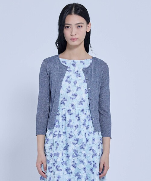 TOCCA(トッカ)の「ADORED LAME カーディガン(カーディガン/ボレロ・レディース・ピンク系/シルバー系/ゴールド系・SMALL/MEDIUM)」の4枚目の写真