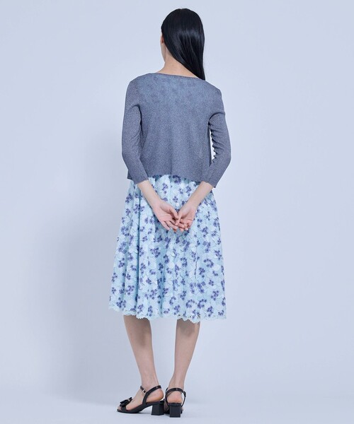 TOCCA(トッカ)の「ADORED LAME カーディガン(カーディガン/ボレロ・レディース・ピンク系/シルバー系/ゴールド系・SMALL/MEDIUM)」の7枚目の写真