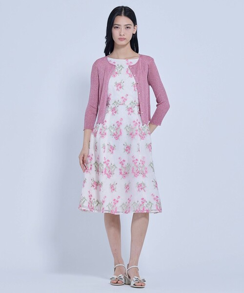 TOCCA(トッカ)の「ADORED LAME カーディガン(カーディガン/ボレロ・レディース・ピンク系/シルバー系/ゴールド系・SMALL/MEDIUM)」の8枚目の写真