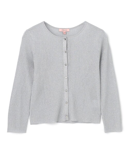 TOCCA(トッカ)の「ADORED LAME カーディガン(カーディガン/ボレロ・レディース・ピンク系/シルバー系/ゴールド系・SMALL/MEDIUM)」の19枚目の写真