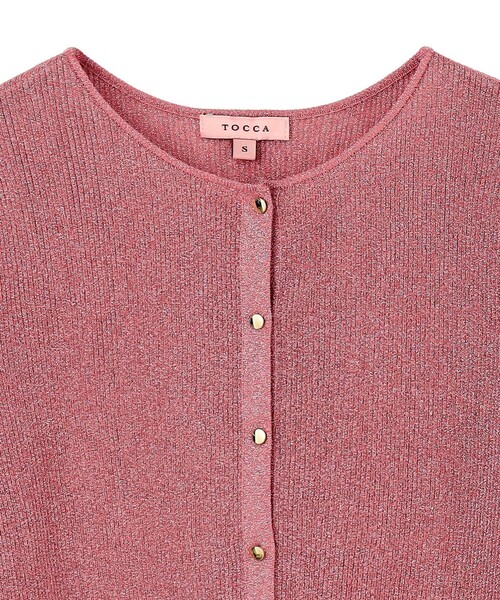 TOCCA(トッカ)の「ADORED LAME カーディガン(カーディガン/ボレロ・レディース・ピンク系/シルバー系/ゴールド系・SMALL/MEDIUM)」の22枚目の写真