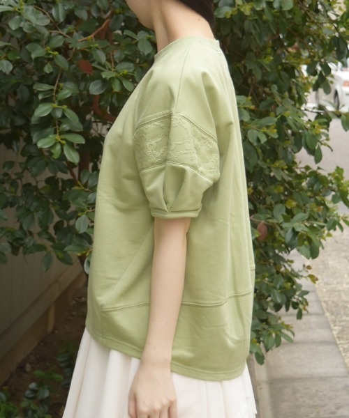 axes femme(アクシーズファム)の「アソートフラワープリントPO(Tシャツ/カットソー・レディース・グリーン/キナリ/ブルーグレー・FREE)」の18枚目の写真
