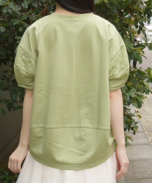 axes femme(アクシーズファム)の「アソートフラワープリントPO(Tシャツ/カットソー・レディース・グリーン/キナリ/ブルーグレー・FREE)」の19枚目の写真