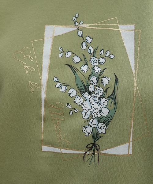 axes femme(アクシーズファム)の「アソートフラワープリントPO(Tシャツ/カットソー・レディース・グリーン/キナリ/ブルーグレー・FREE)」の20枚目の写真