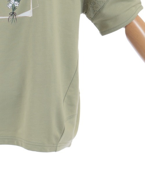 axes femme(アクシーズファム)の「アソートフラワープリントPO(Tシャツ/カットソー・レディース・グリーン/キナリ/ブルーグレー・FREE)」の14枚目の写真