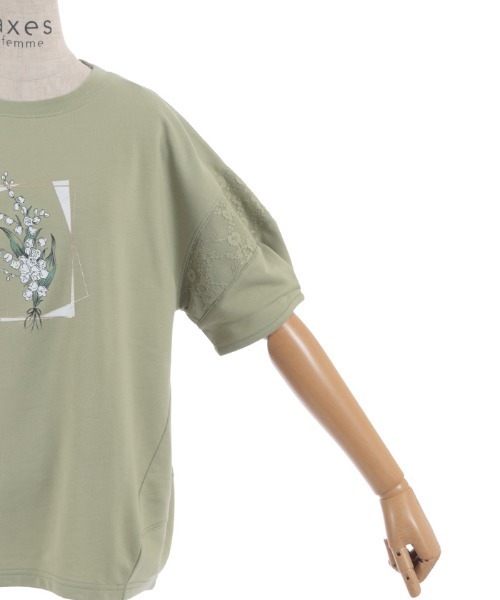 axes femme(アクシーズファム)の「アソートフラワープリントPO(Tシャツ/カットソー・レディース・グリーン/キナリ/ブルーグレー・FREE)」の16枚目の写真