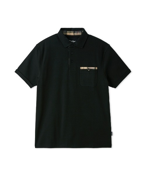 Barbour(バブアー)の「Corpatch コットン ポロシャツ(ポロシャツ・メンズ・ブラック/オリーブ・SMALL/MEDIUM/LARGE/X-LARGE)」の9枚目の写真