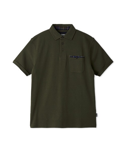 Barbour(バブアー)の「Corpatch コットン ポロシャツ(ポロシャツ・メンズ・ブラック/オリーブ・SMALL/MEDIUM/LARGE/X-LARGE)」の7枚目の写真