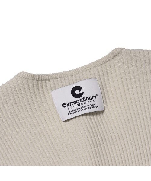 EXTRAORDINARY(エクストラオーディナリー)の「SQUARE NECK SWEATER L/BEIGE(ニット/セーター・レディース・その他・FREE)」の4枚目の写真