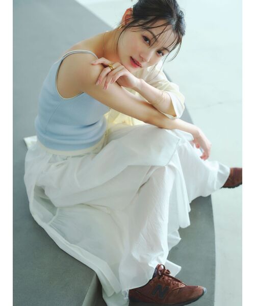 LAGUNAMOON(ラグナムーン)の「アシメティアードコットンスカート 【夏服】(スカート・レディース・オレンジ・SMALL/MEDIUM)」の22枚目の写真