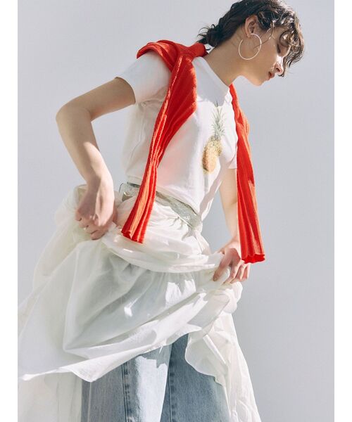 LAGUNAMOON(ラグナムーン)の「アシメティアードコットンスカート 【夏服】(スカート・レディース・オレンジ・SMALL/MEDIUM)」の16枚目の写真