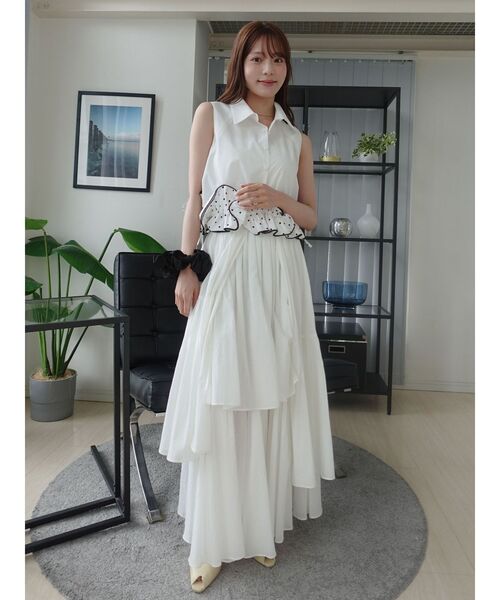 LAGUNAMOON(ラグナムーン)の「アシメティアードコットンスカート 【夏服】(スカート・レディース・オレンジ・SMALL/MEDIUM)」の12枚目の写真